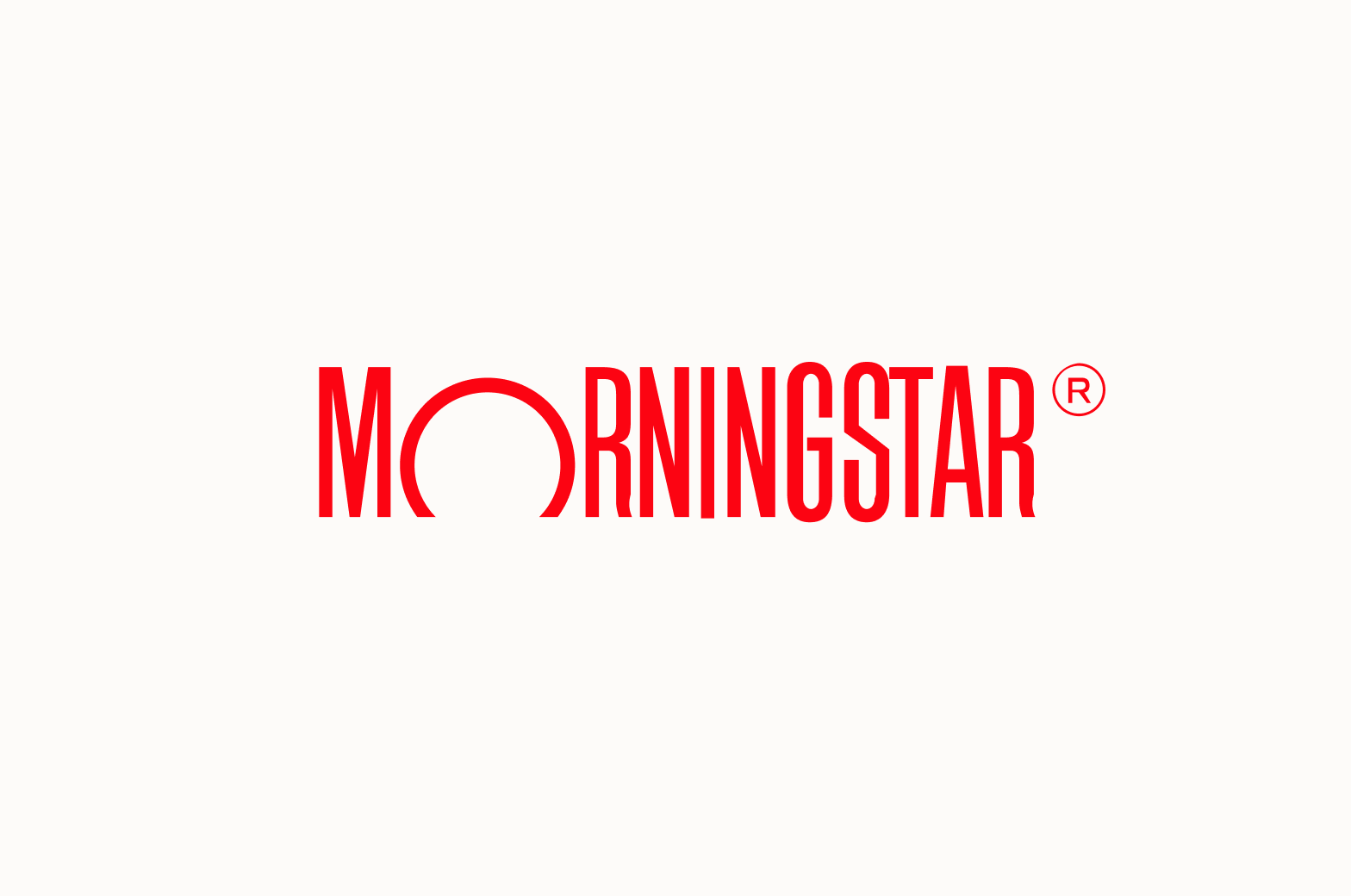 Logotype with oversized registered trademark symbol.