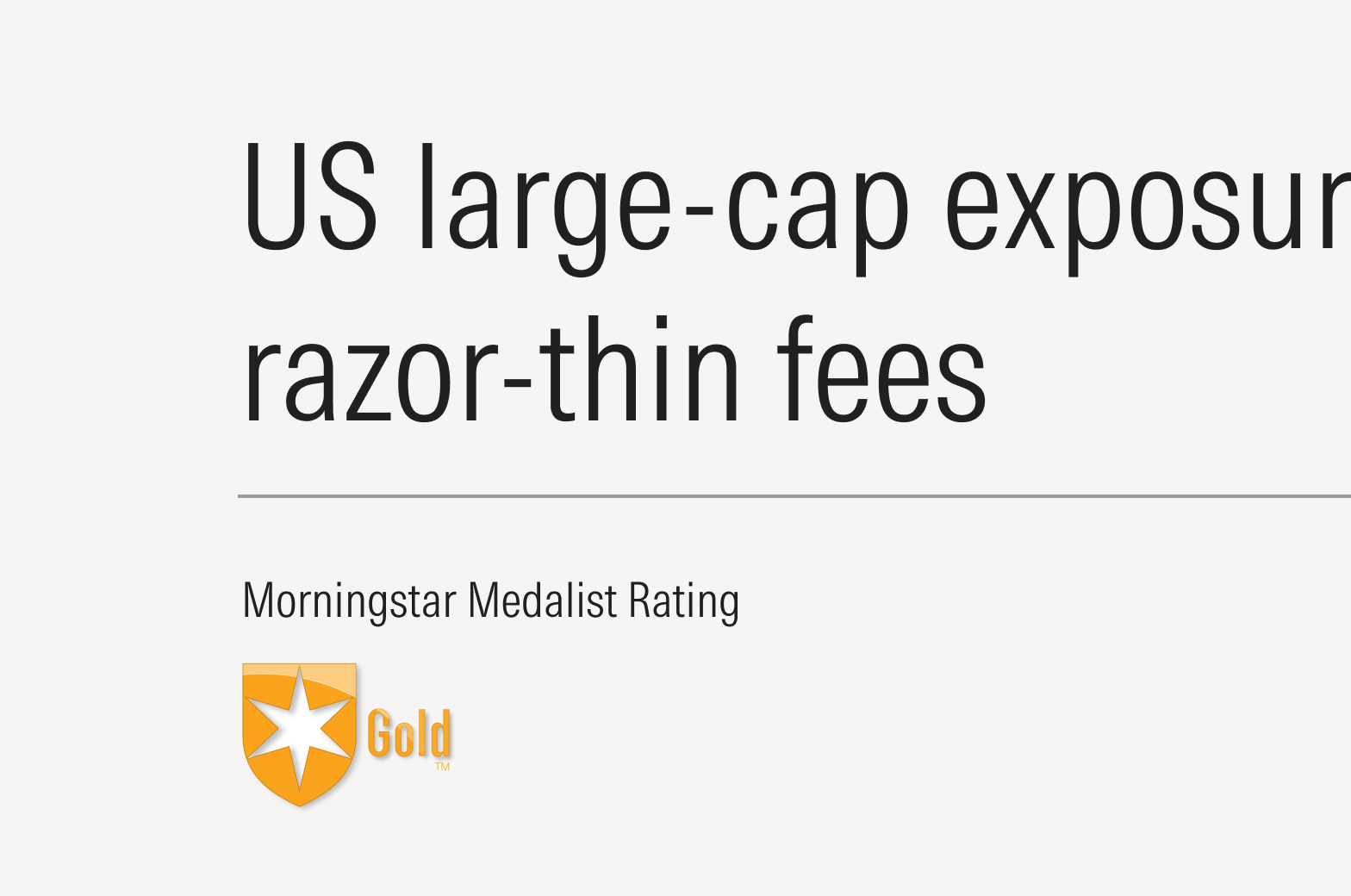 Medalist Rating with 3d effects shown beneath headline and label.