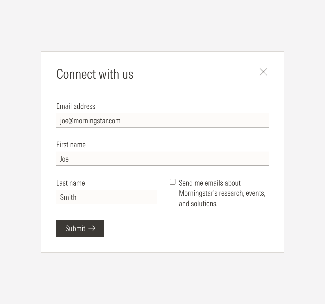 Checkbox Don't