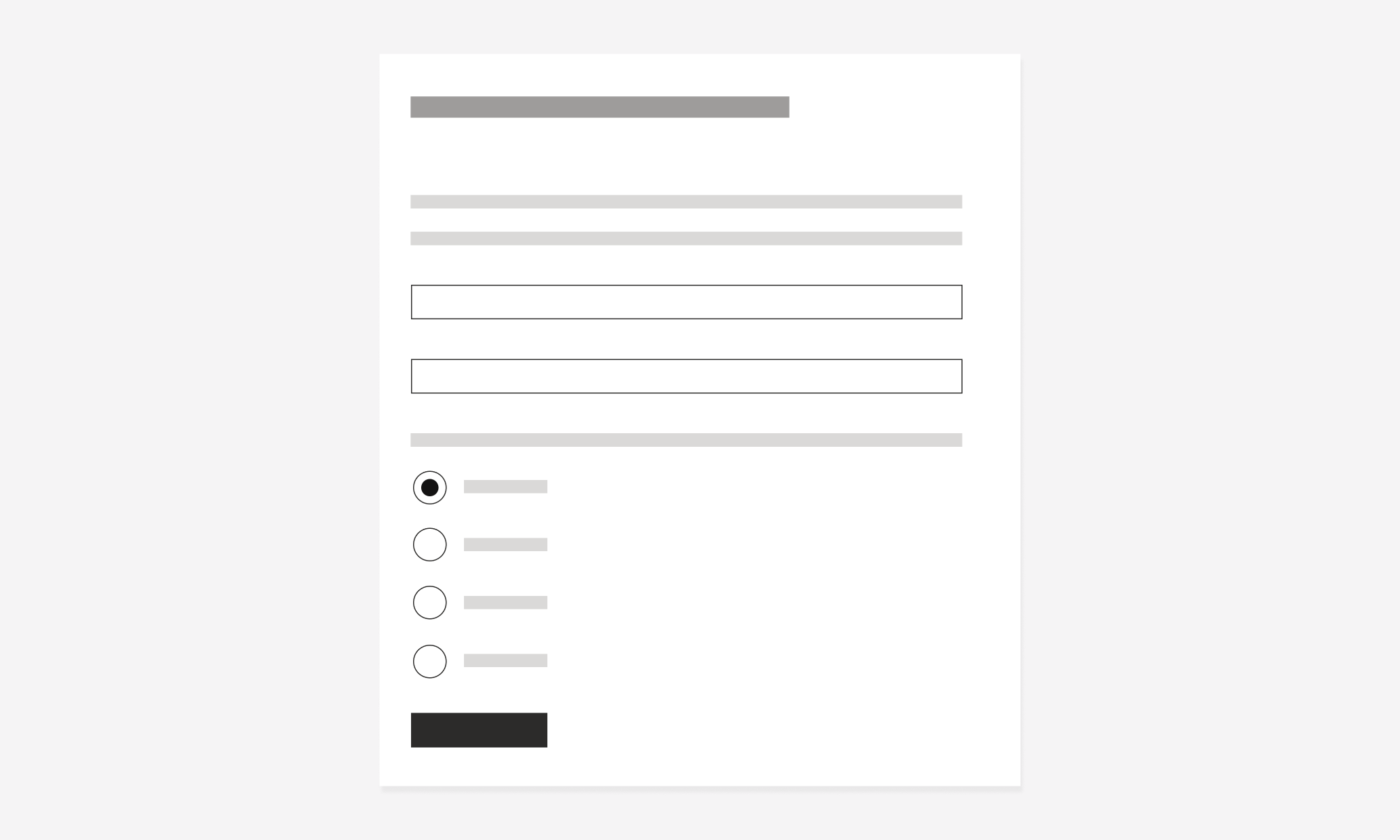 Radio Container: Alignement and Hierarchy