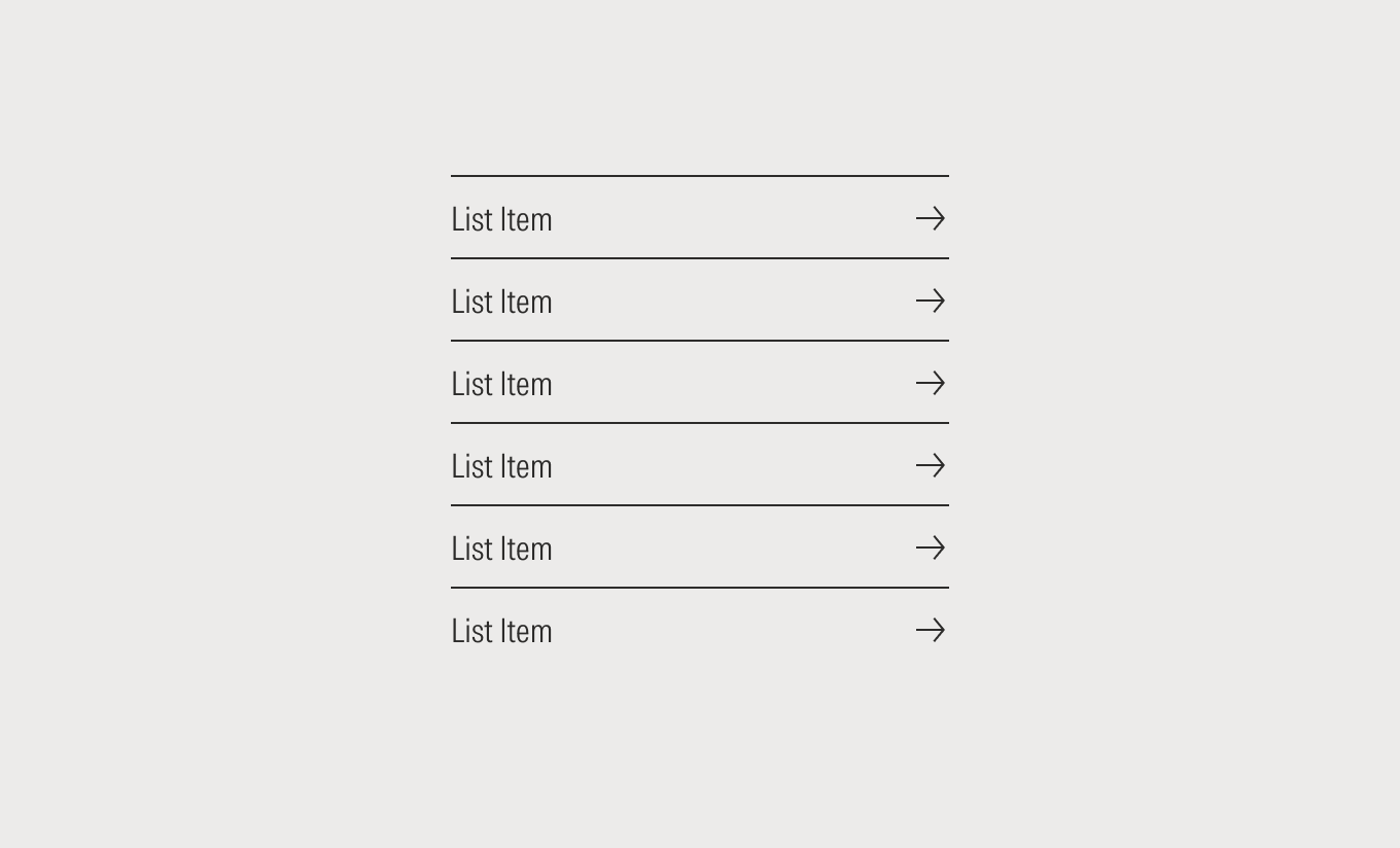 List group on mid theme