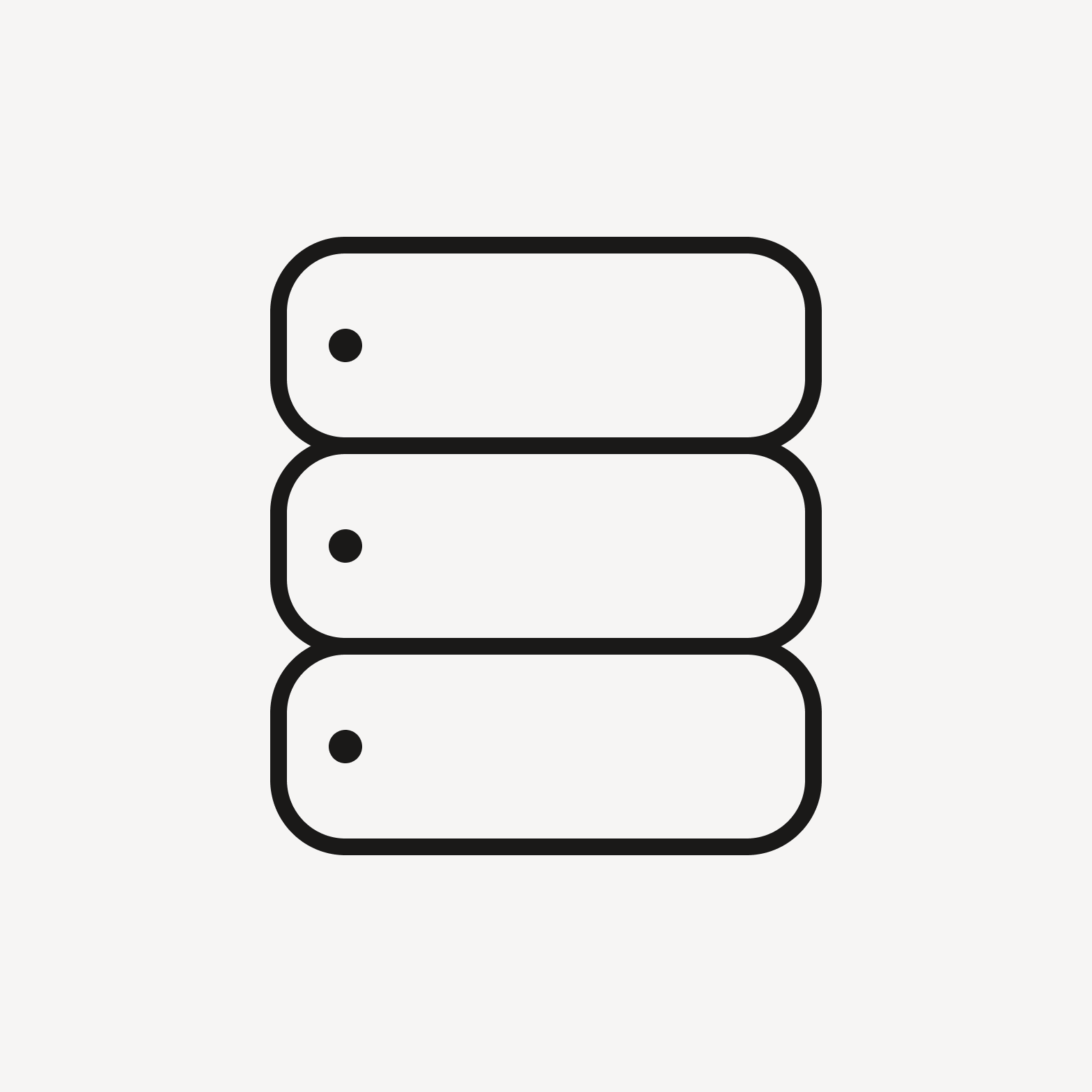 Data server depicted in two dimensions.