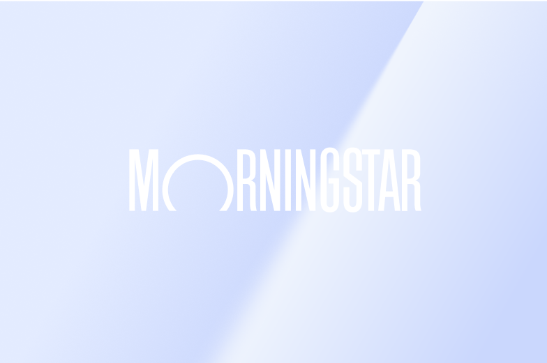 White logotype on clear surface.