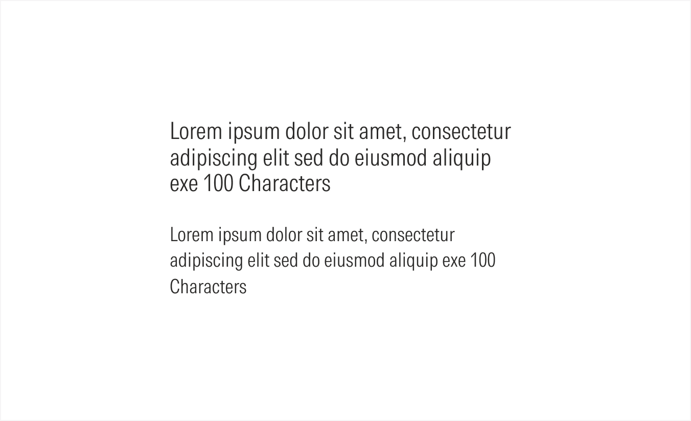 Text block on light theme