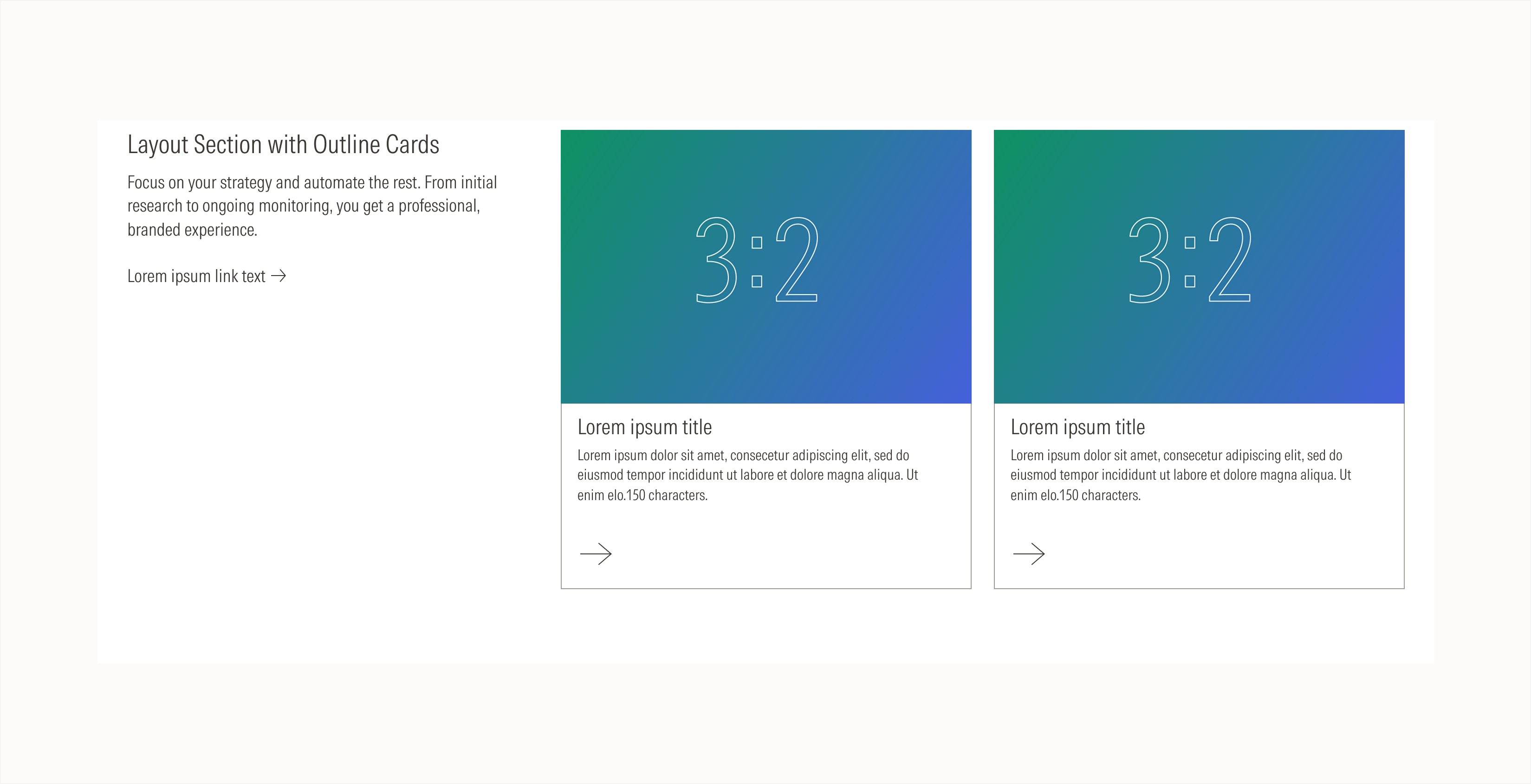 layout section case B on light theme