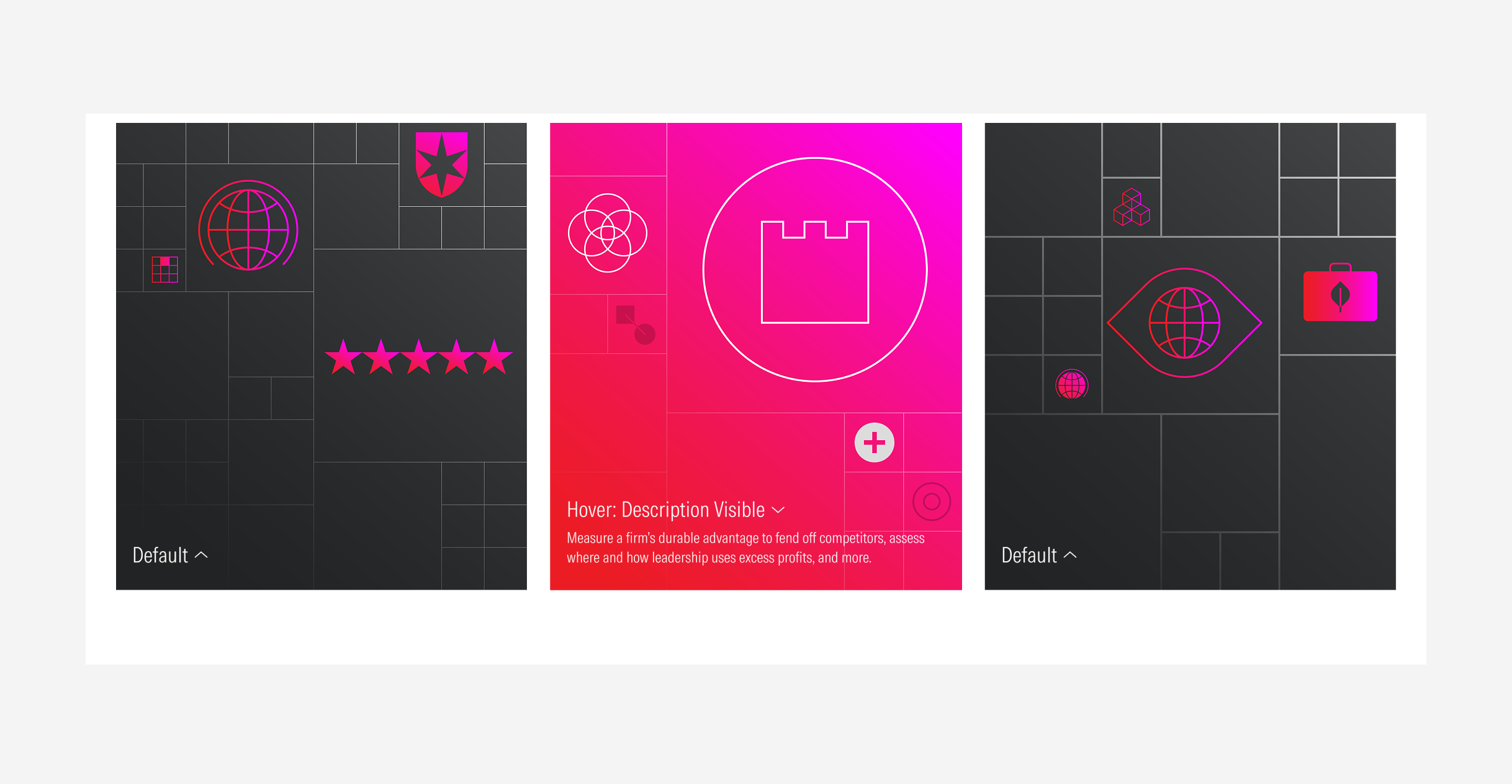 Example of the style pack for an animated card