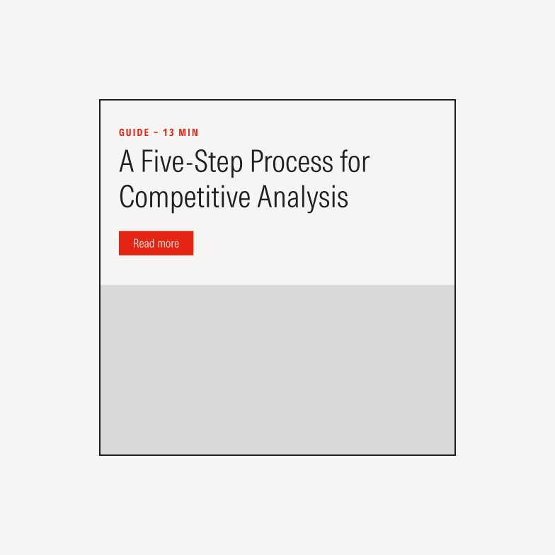 Example showing a card headline under two lines long