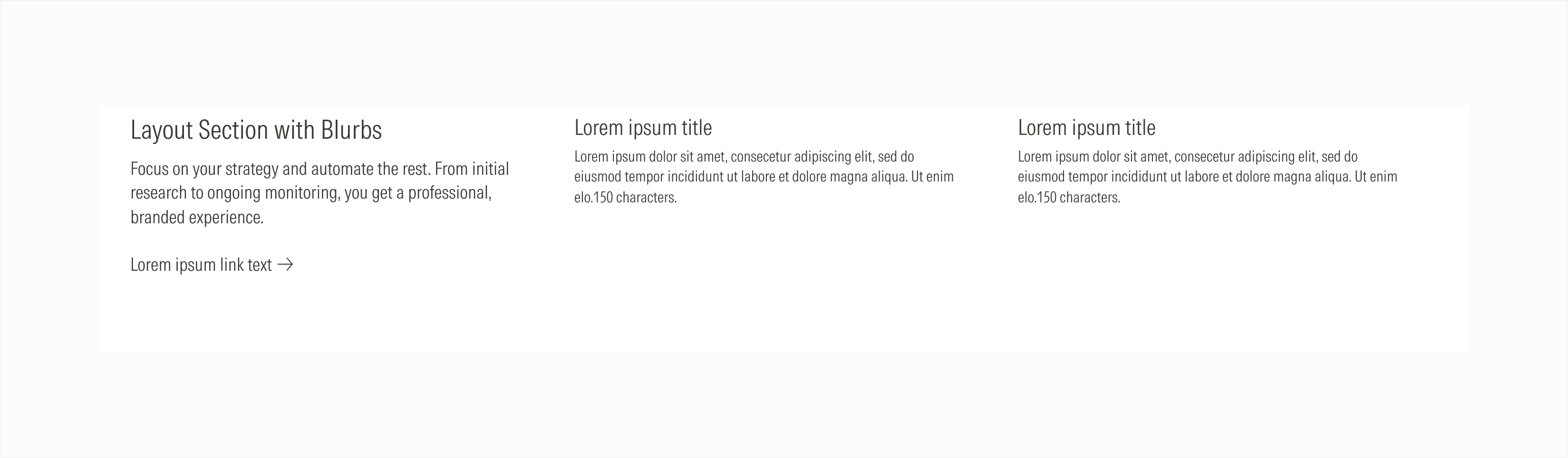 layout section case D on light theme