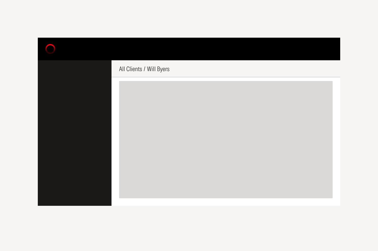 Product diagram of the local navigation area.