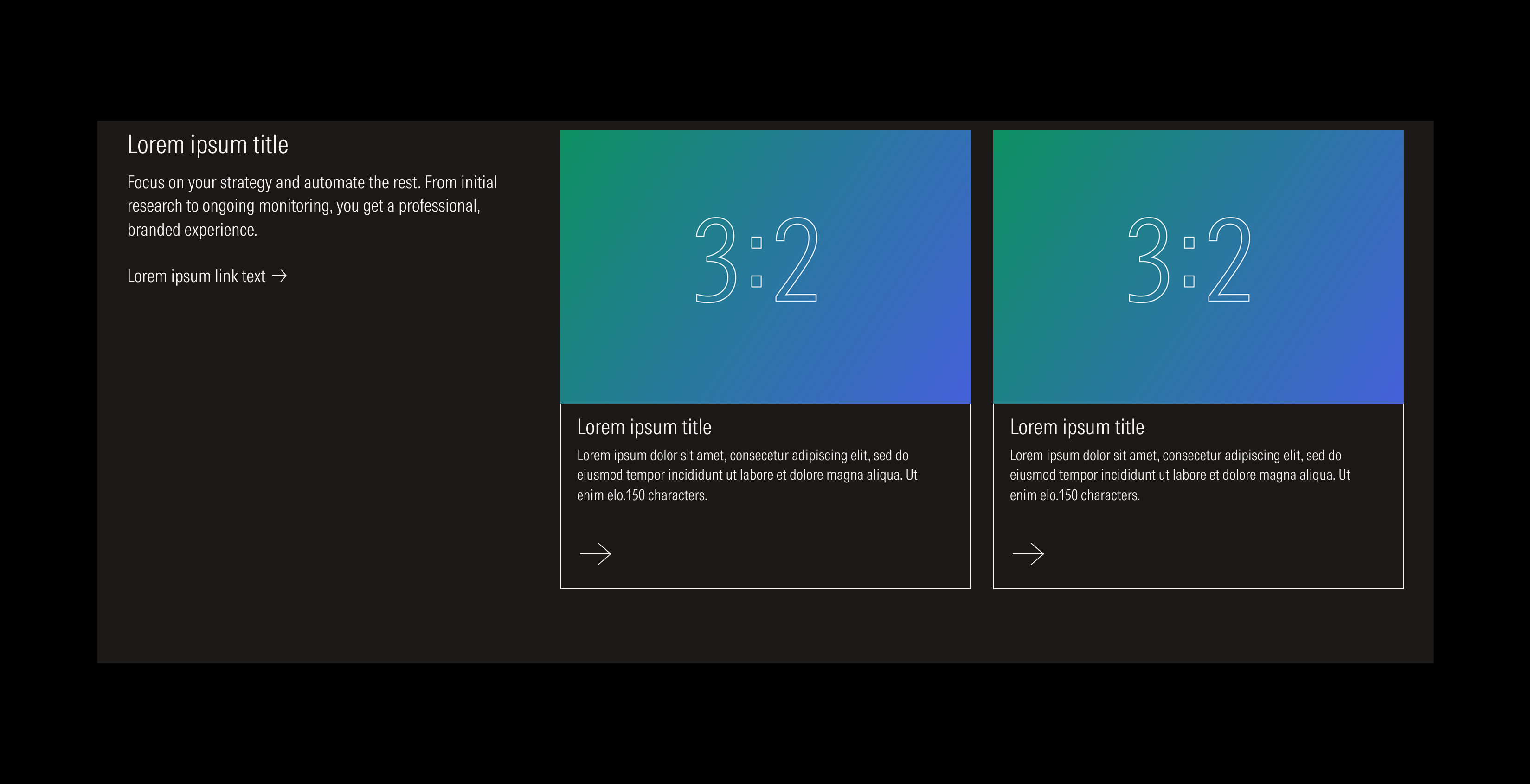 layout section case B on dark theme