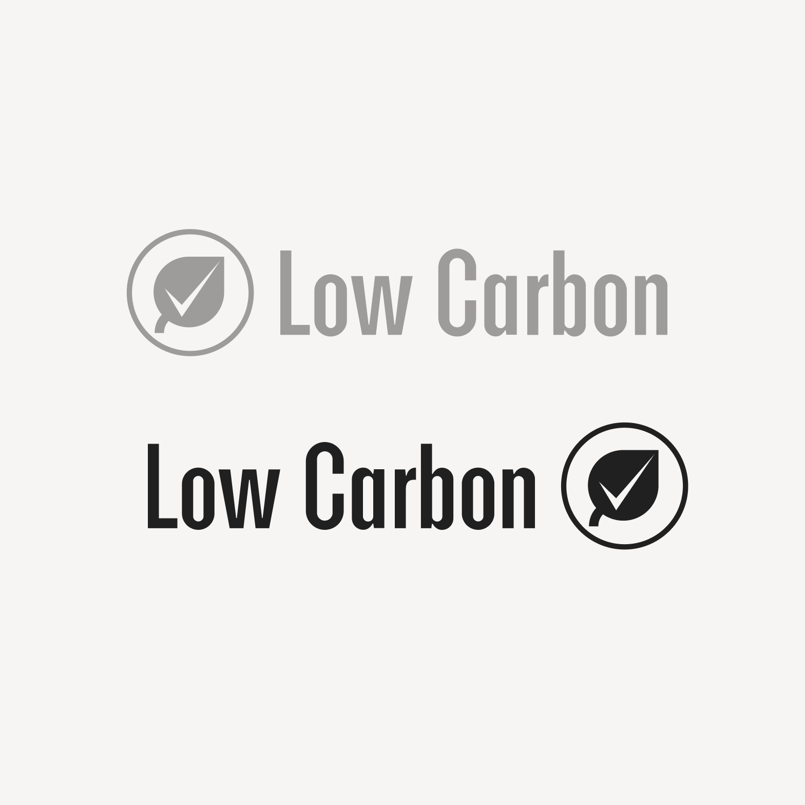 Low Carbon Designation in inverse order.