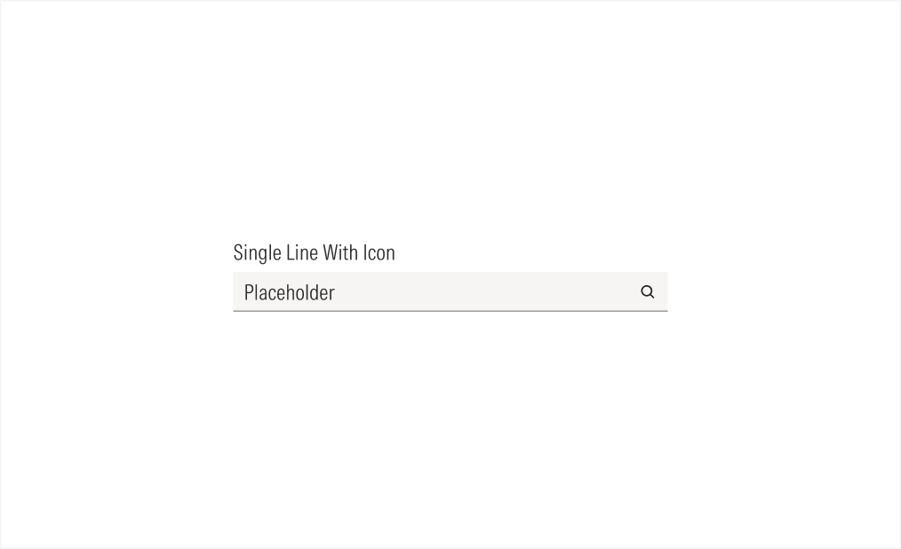 Single Line With Icon
