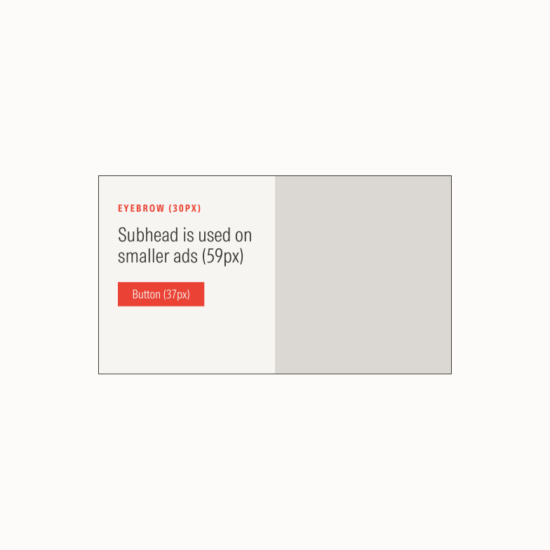 Proportions for rectangular ad composition