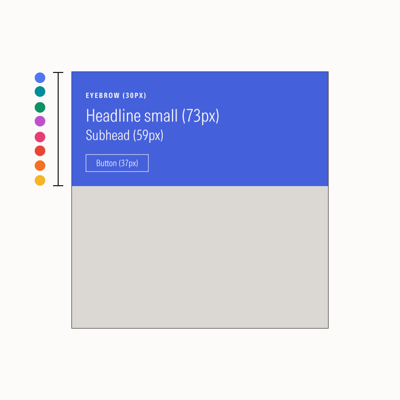 Ad with color background options available