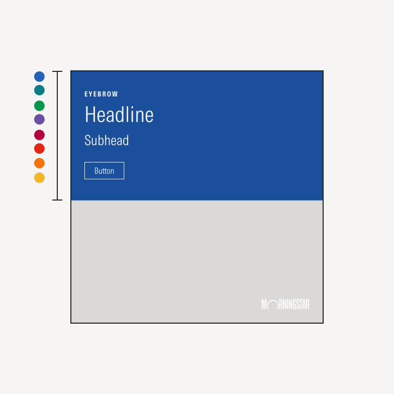 Ad with color background options available