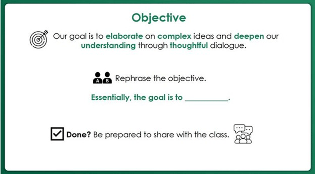 Text explaining the importance of college and career readiness, focusing on analyzing individual interests, skills, and goals. Includes a question about why certain words are bolded and in green. Text explaining the importance of college and career readiness, focusing on analyzing individual interests, skills, and goals. Includes a question about why certain words are bolded and in green.