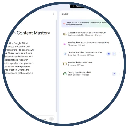 A screenshot of a digital interface showing educational content. The interface is divided into two main sections with the left section containing text about content mastery and the right section listing various guides and resources. A screenshot of a digital interface showing educational content. The interface is divided into two main sections with the left section containing text about content mastery and the right section listing various guides and resources.