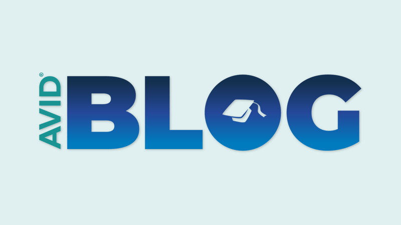 Graphic featuring the text 'AVID BLOG' with a graduation cap incorporated into the letter 'O'. Graphic featuring the text 'AVID BLOG' with a graduation cap incorporated into the letter 'O'.