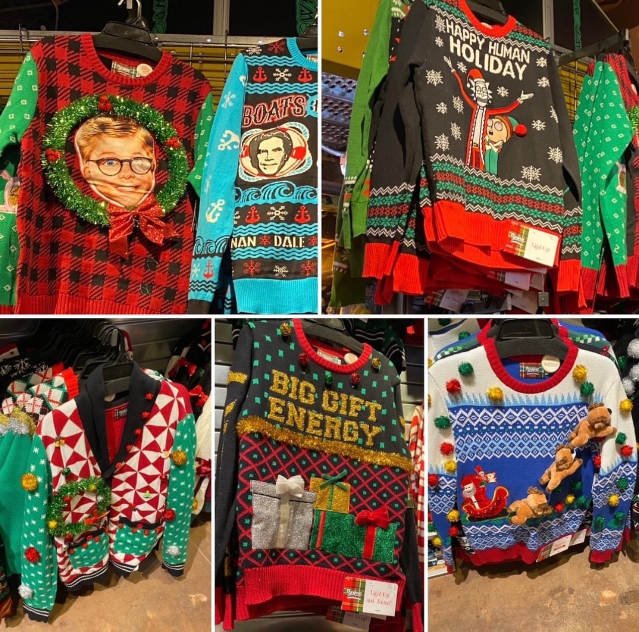 Ugly on sale sweaters spencers