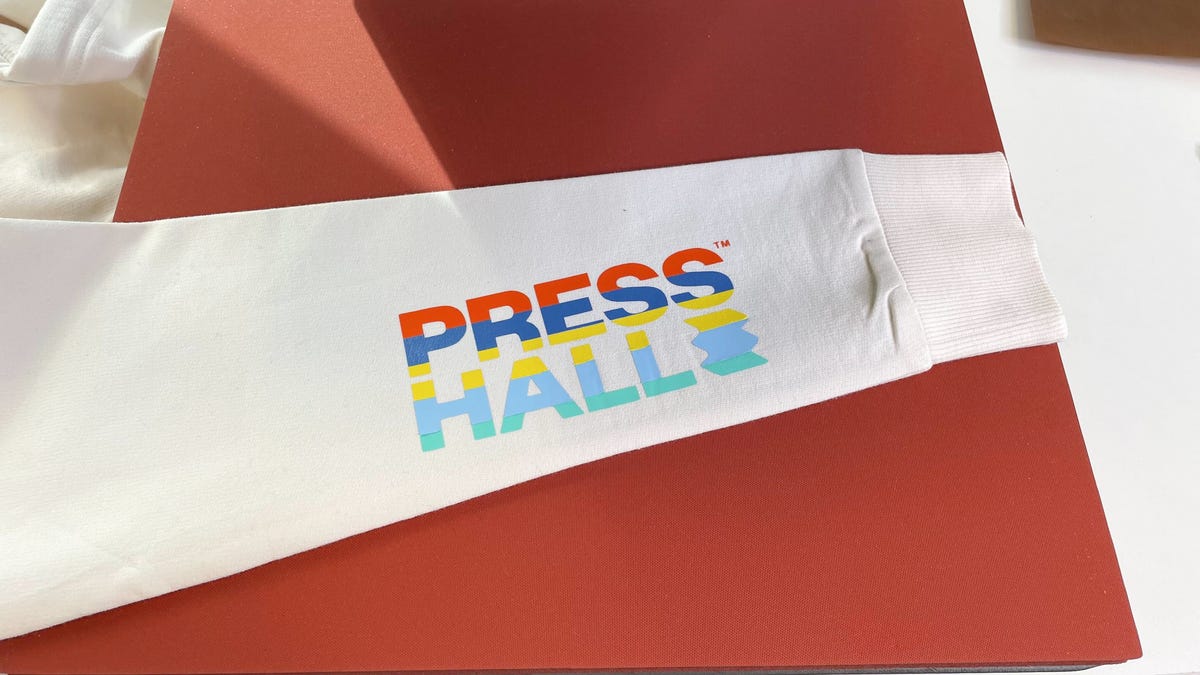 The final product with the pressed design using scraps of HTV.