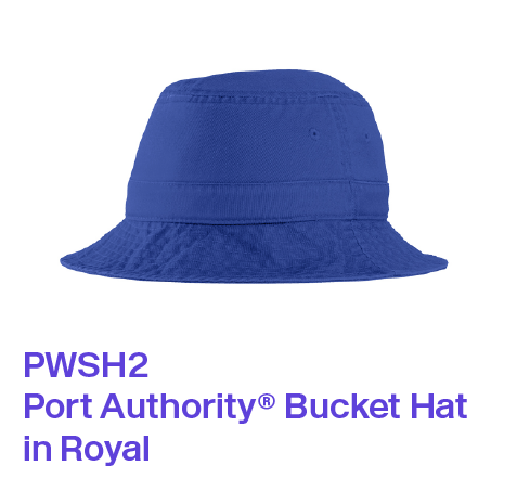 PWSH2 Port Authority Bucket Hat in Royal