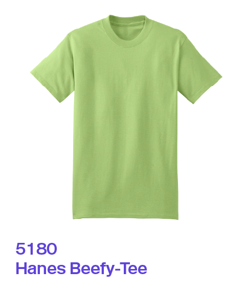 5180 Hanes Beefy-Tee 100% Cotton Shirt