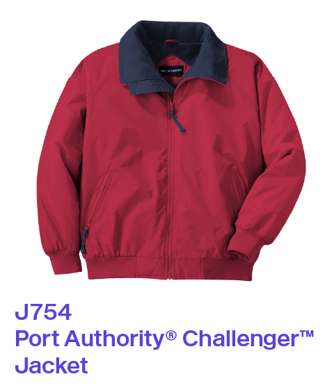 J754 Port Authority Challenger Jacket in red