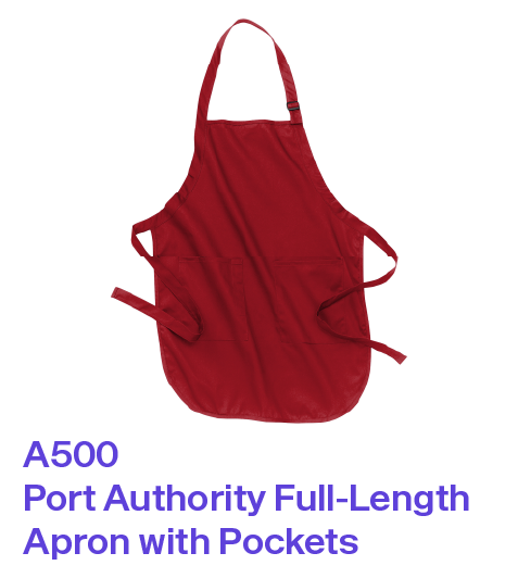 A500 Port Authority Full-Length Apron with Pockets