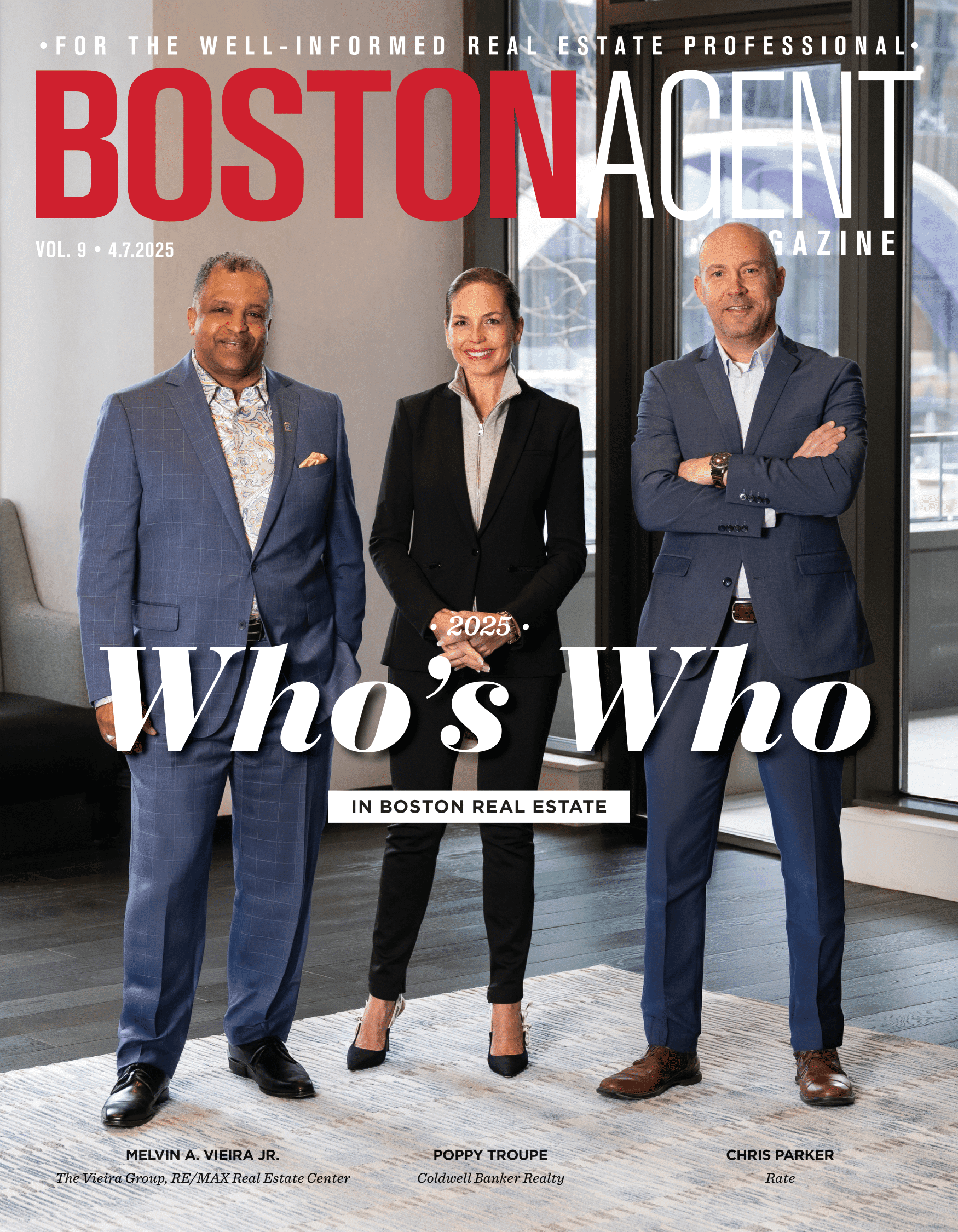 Cover of Boston Agent magazine featuring Chris Parker