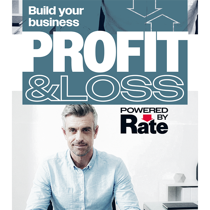 Build your business: Profit and loss. Powered by Rate.