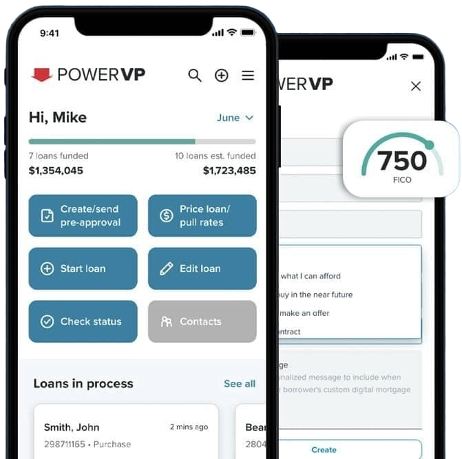 Rate Power VP app displaying on a smartphone.