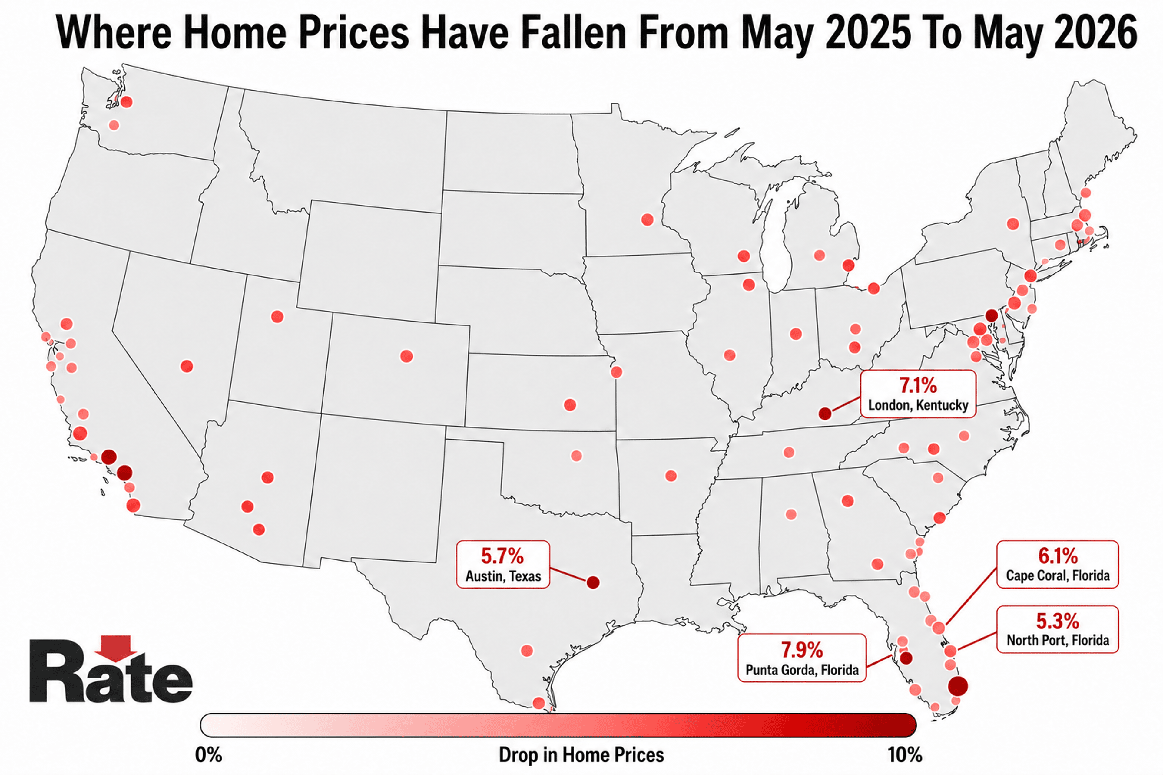 Home Prices cooling off in US infographic