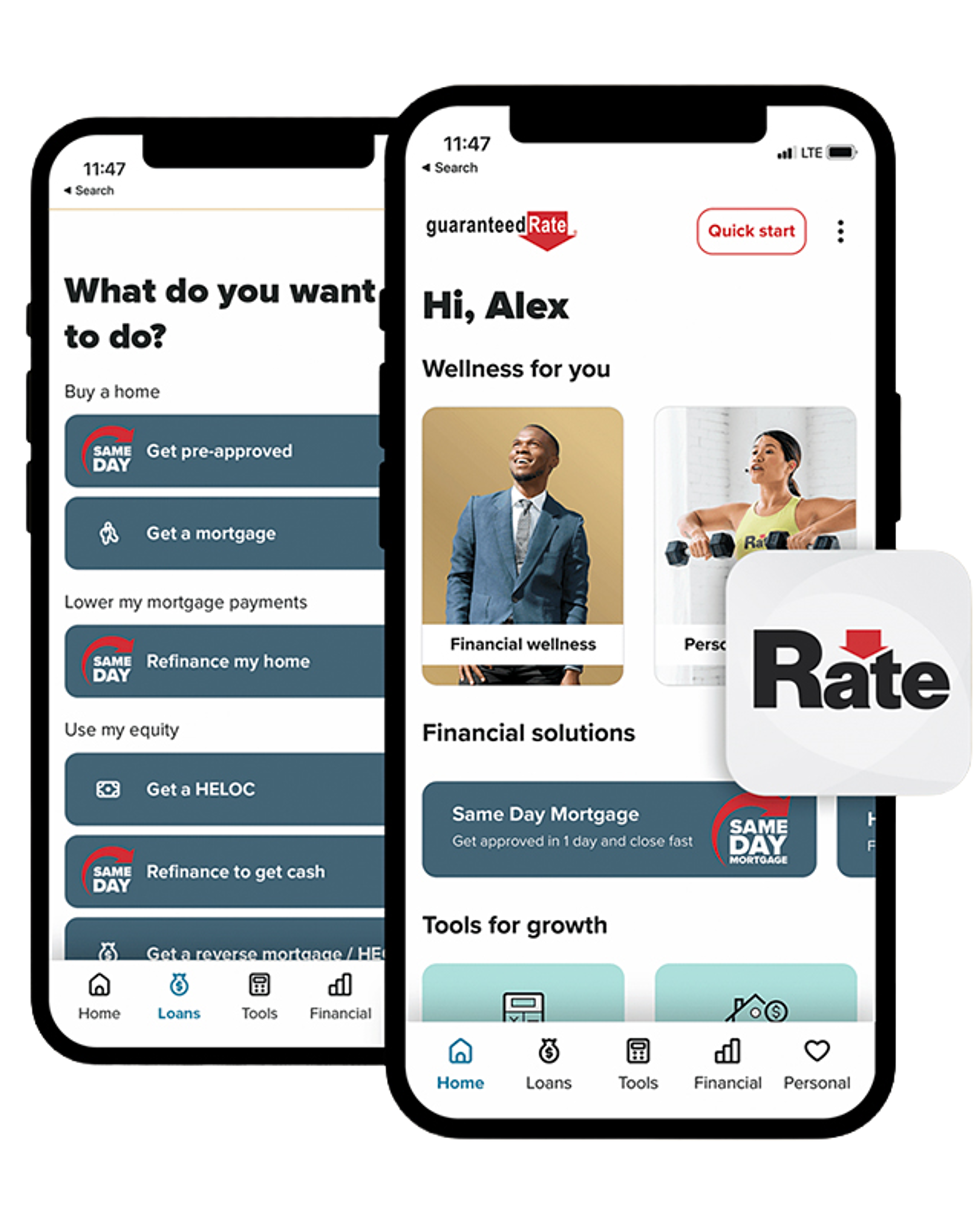 Rate digital application on a phone