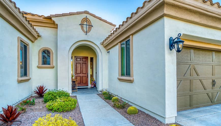 House with front door.