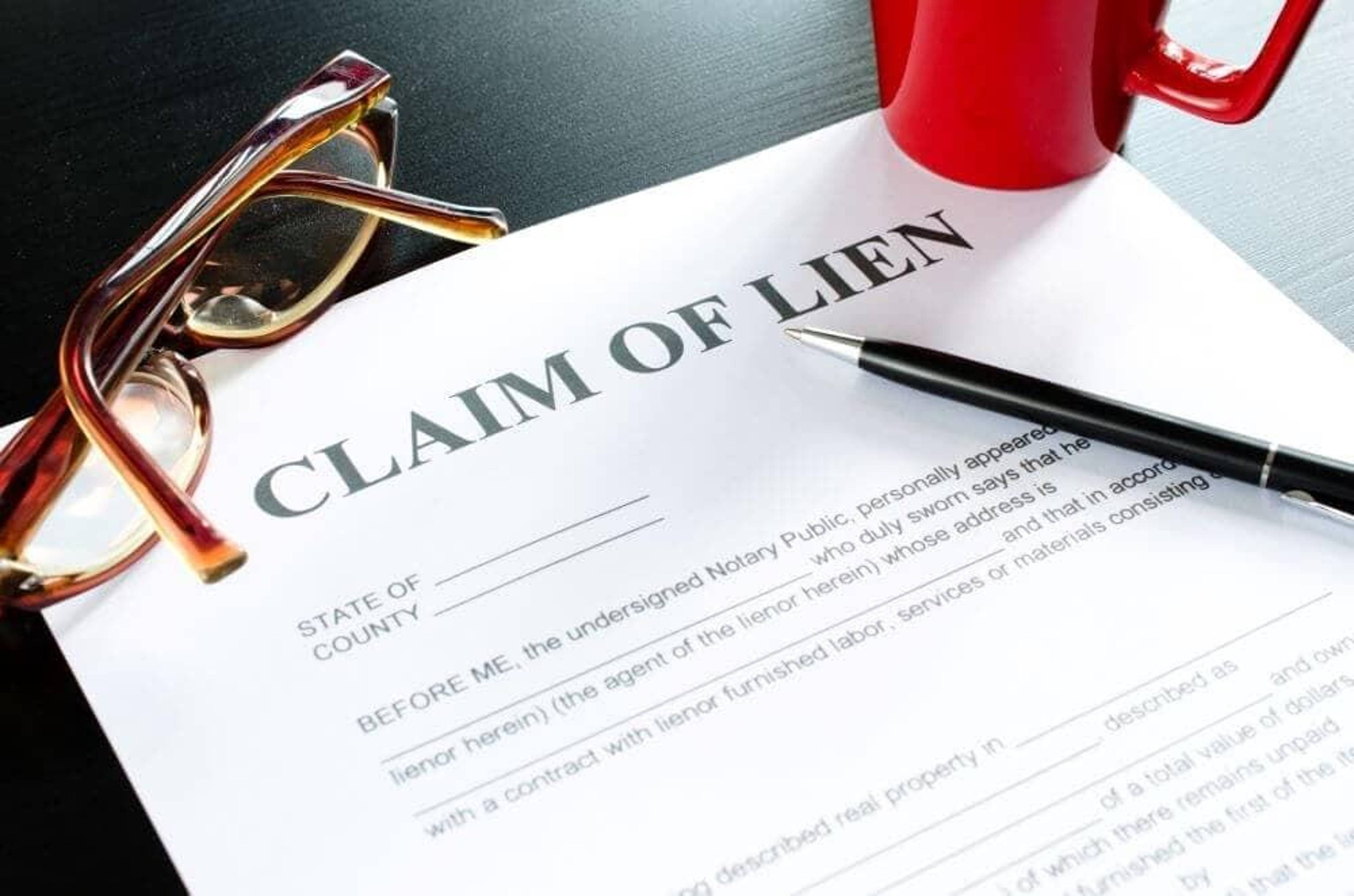 What is a lien on a property?