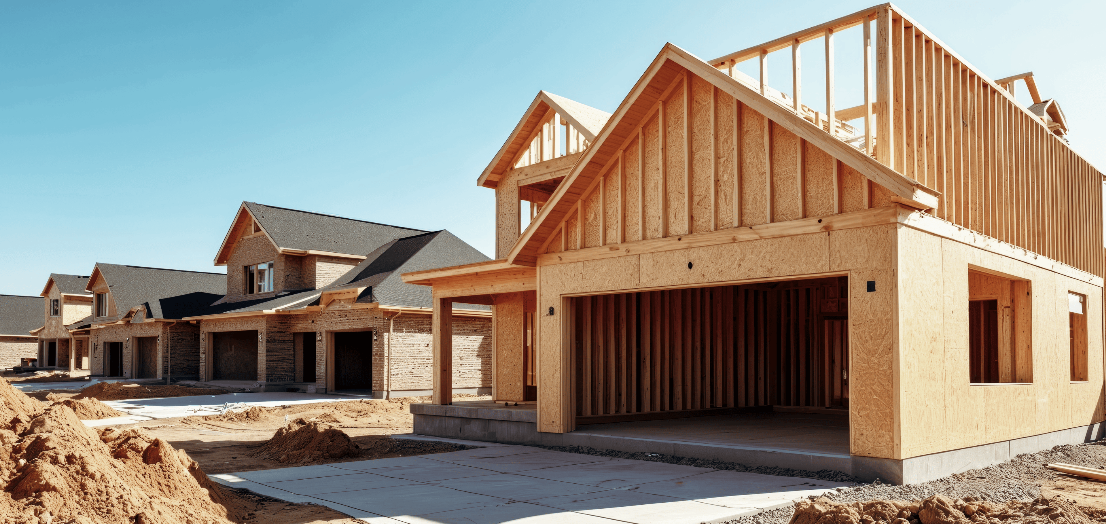 Builders Hero Image - Construction of a house