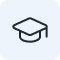 Graduation hat icon