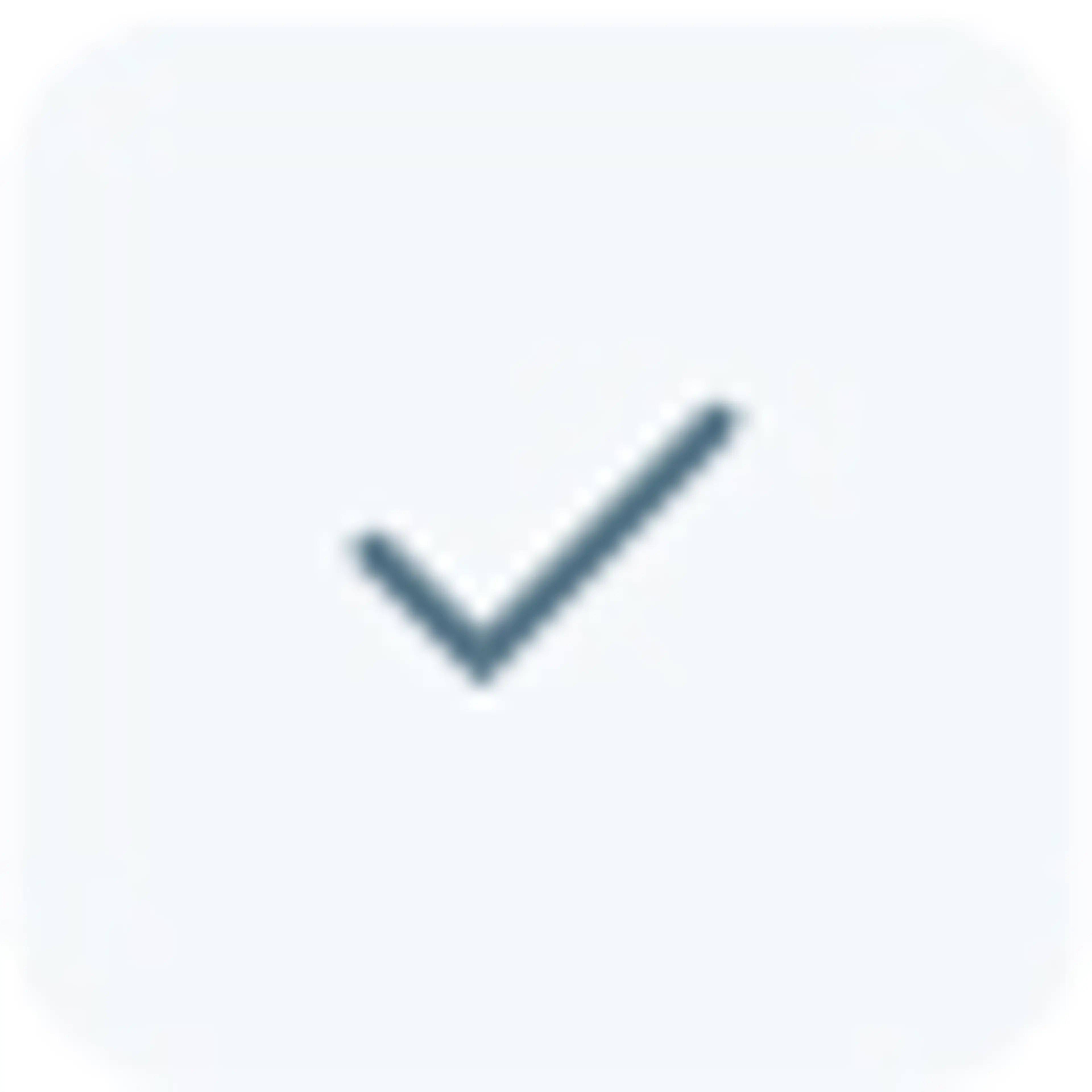 Blue Checkmark icon with gray background