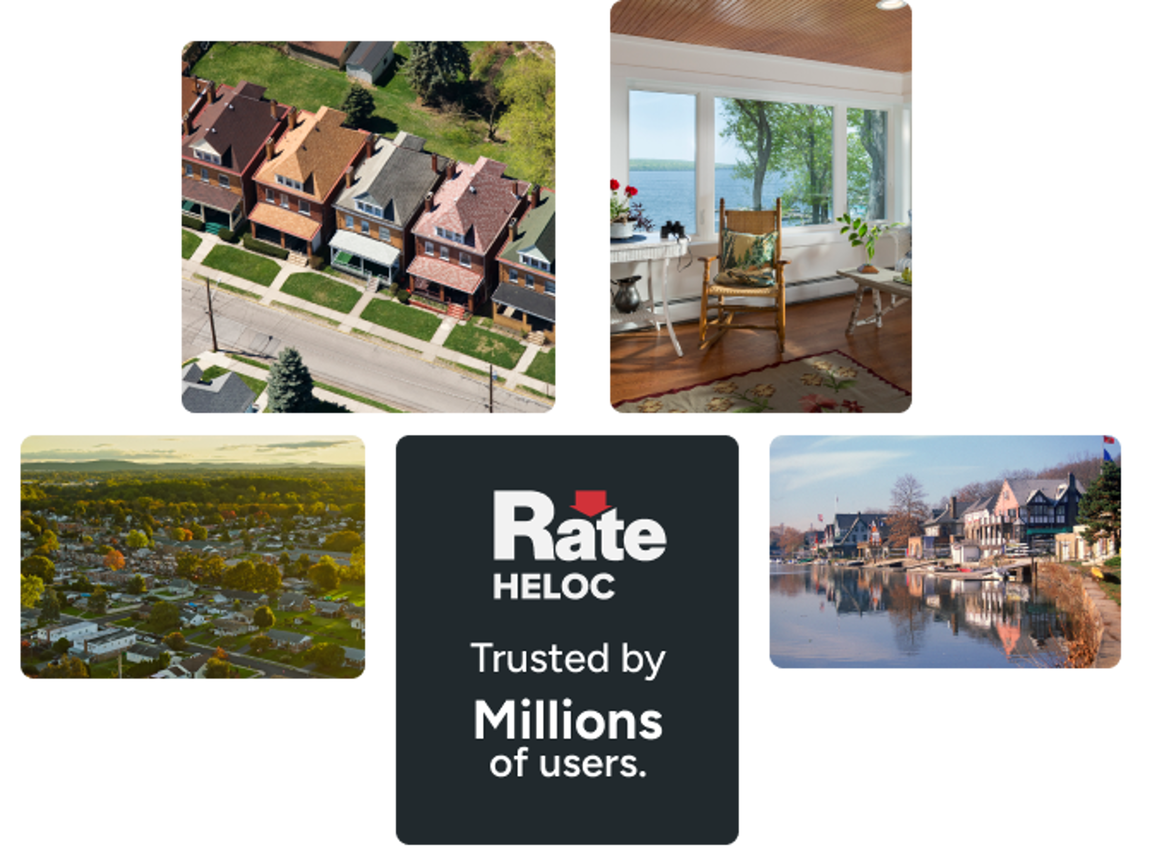 Collage of landscape and HELOC images for PA.