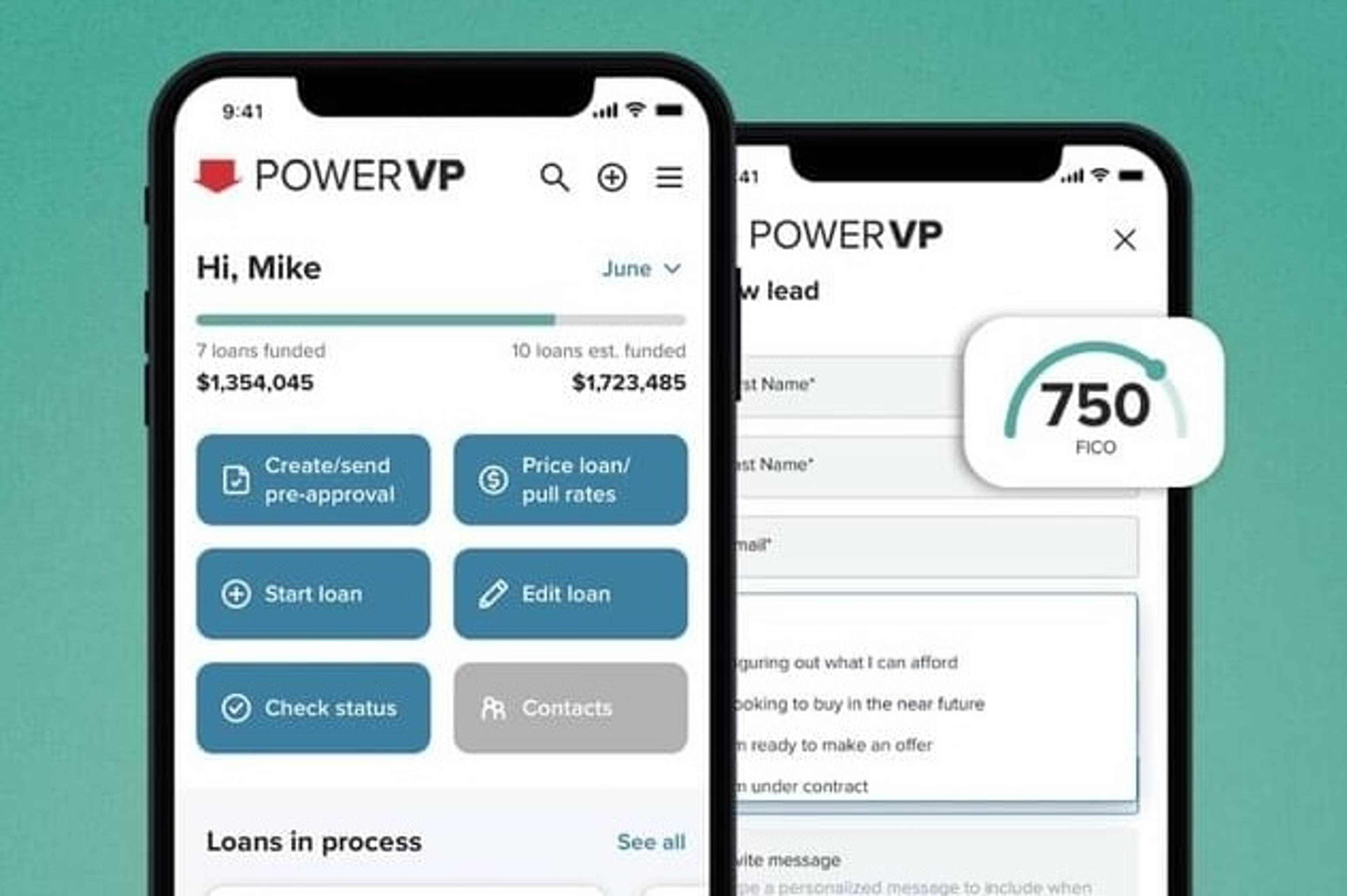 PowerVP app on a smartphone.