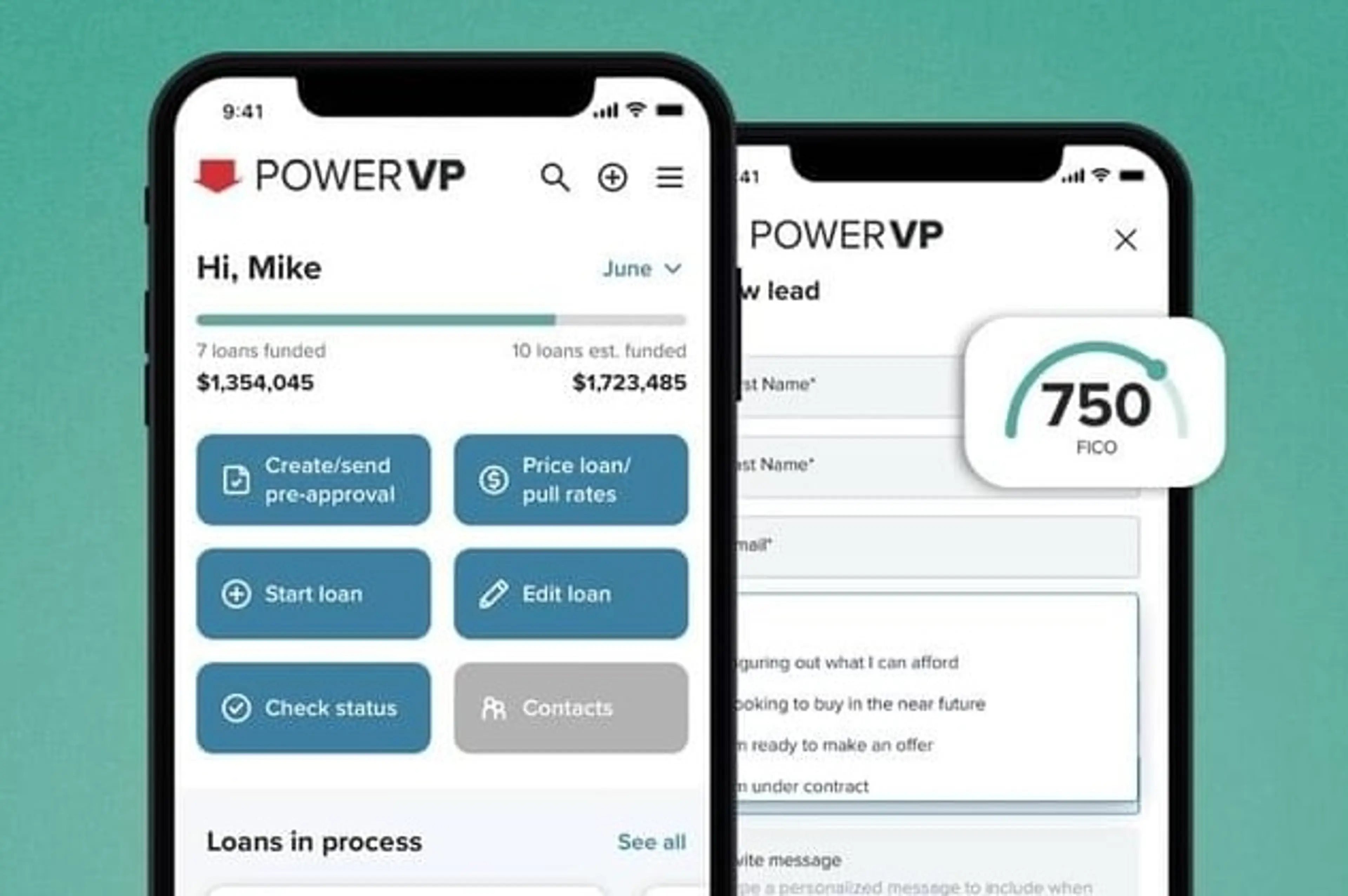 PowerVP app on a smartphone.