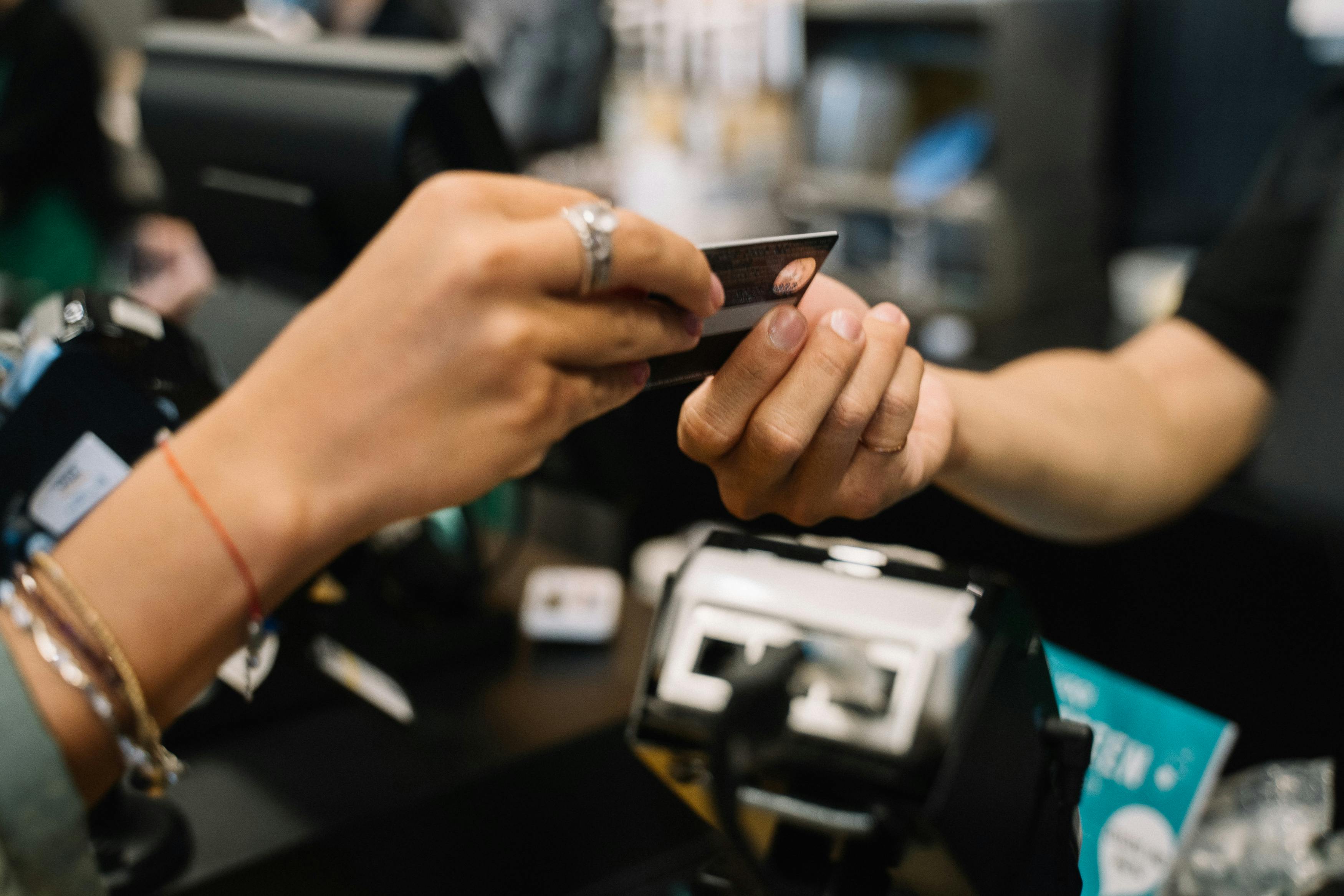 Woman using her credit card | HELOC