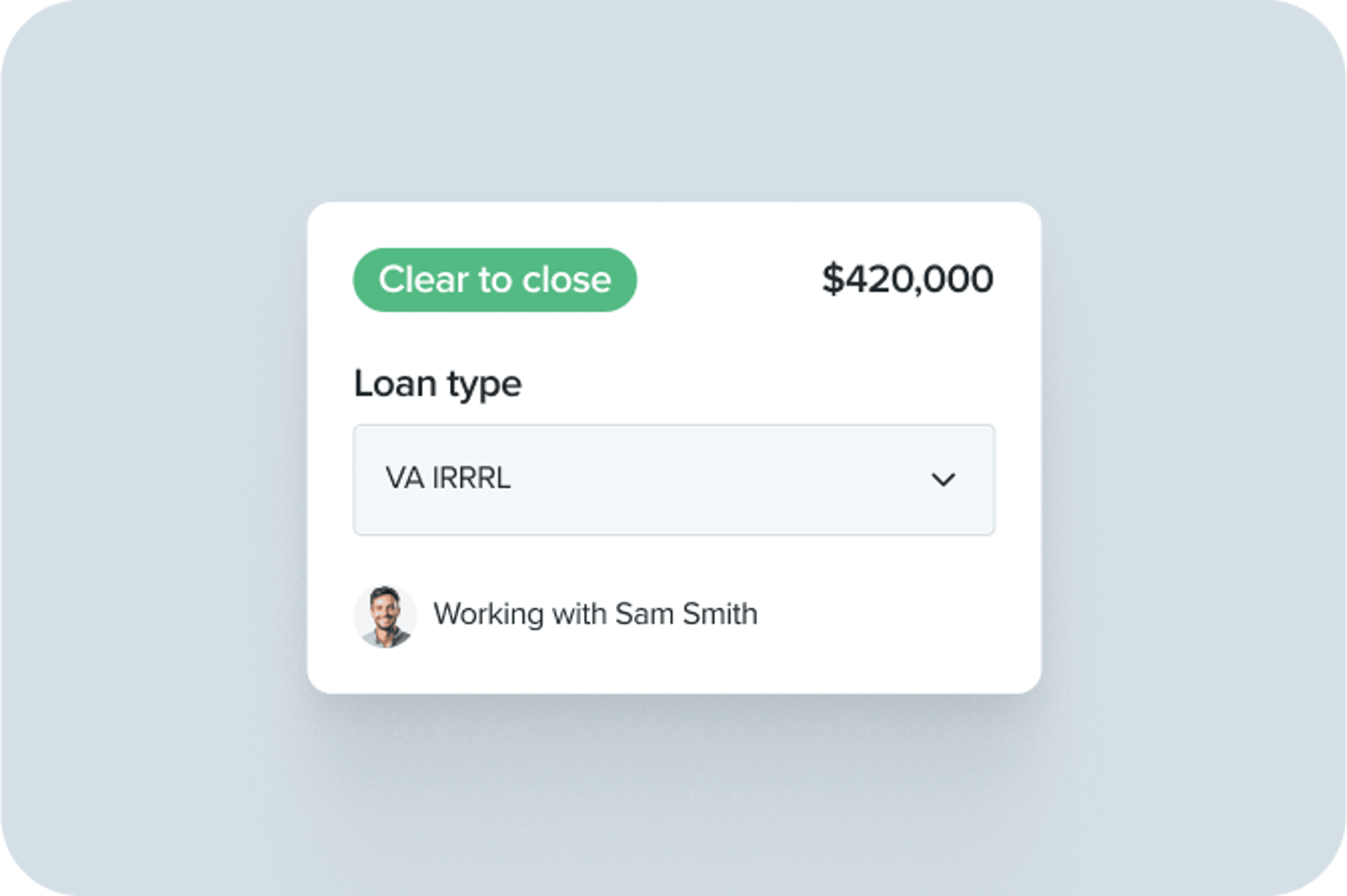 VA IRRRL loan type