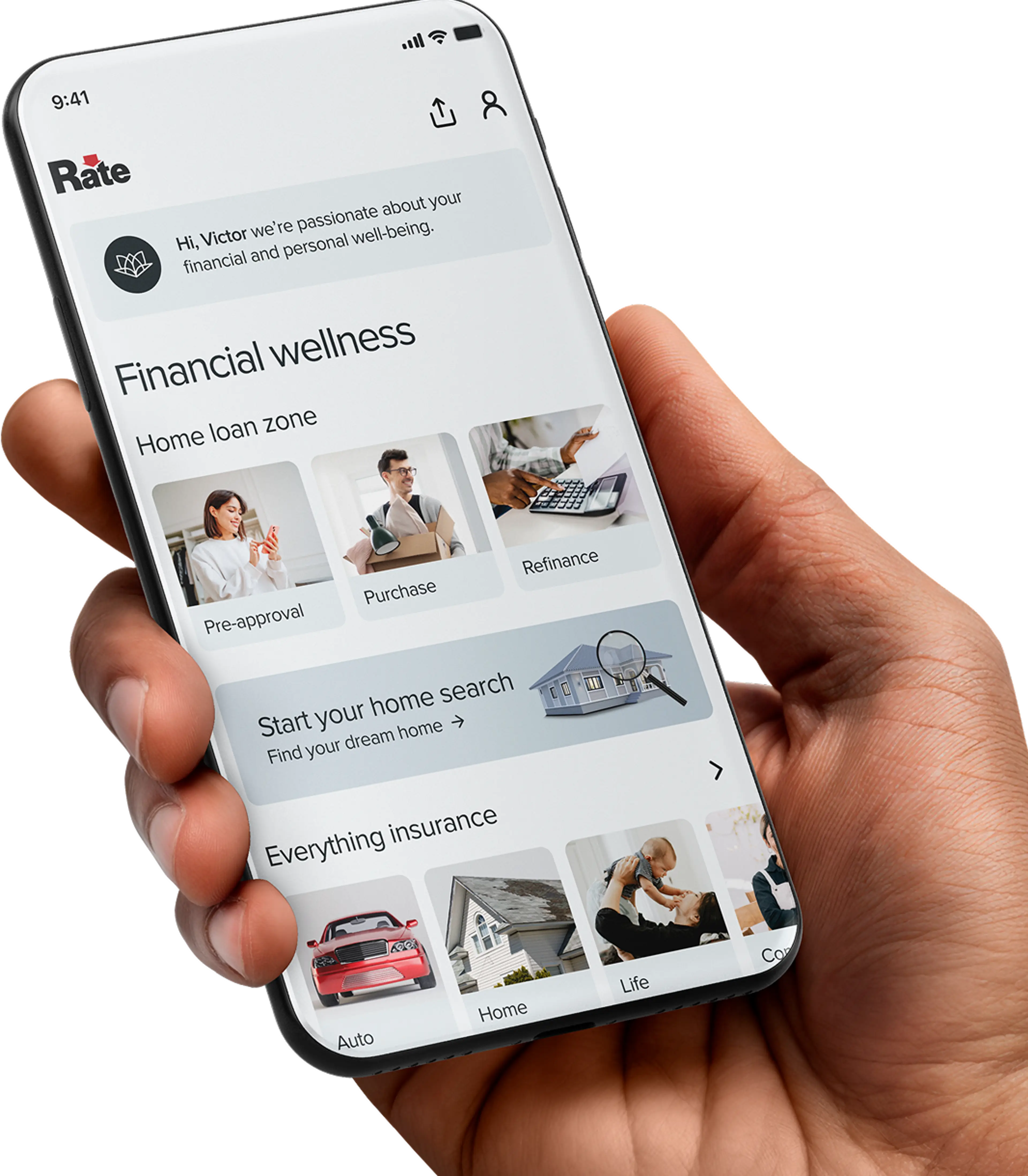 Rate app on a smartphone.