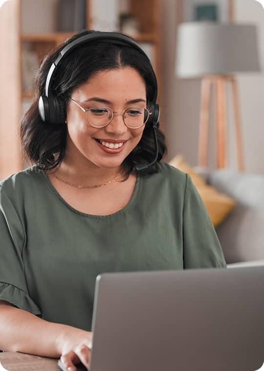 woman on her laptop