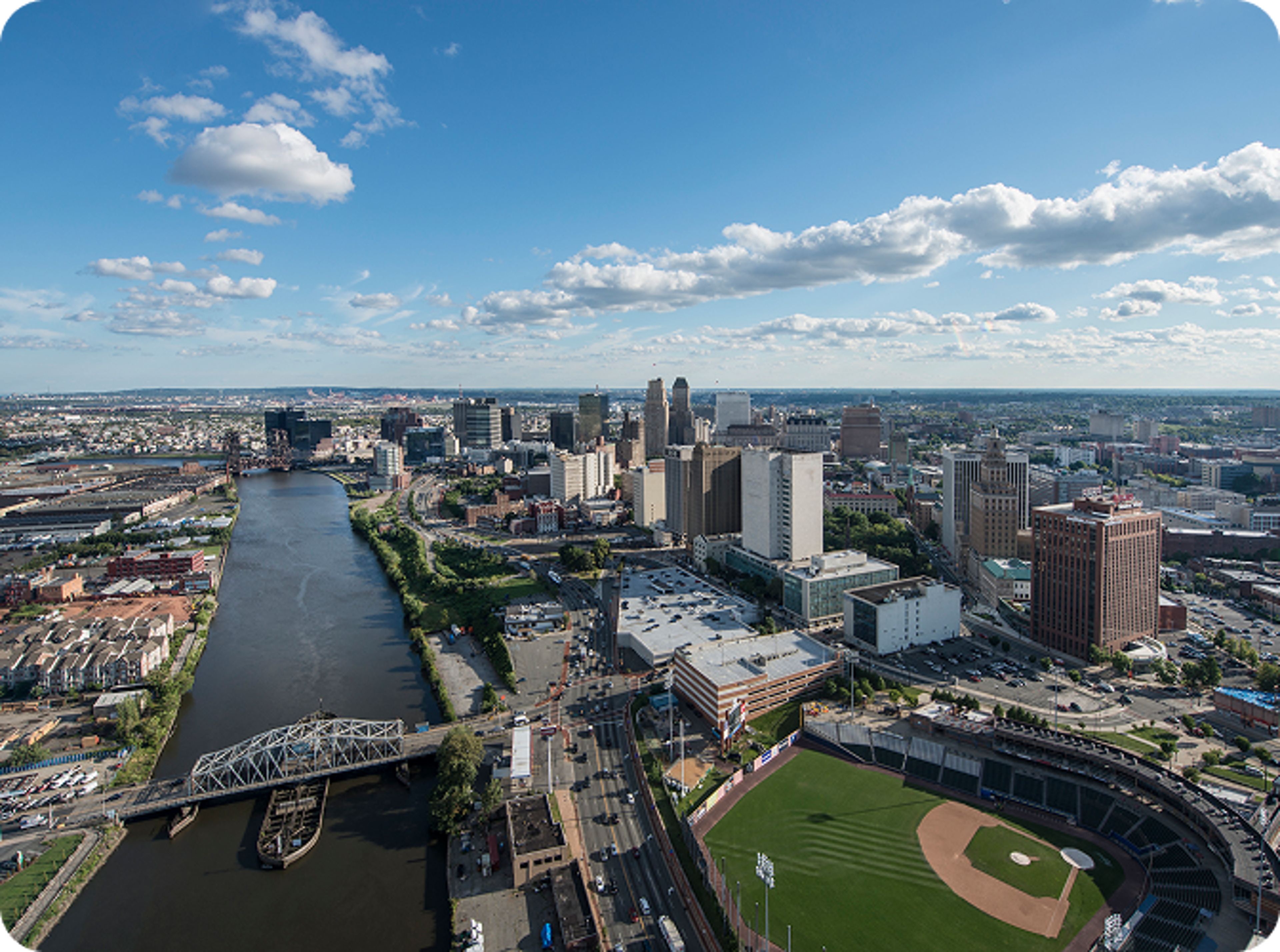 View of New Jersey from above.