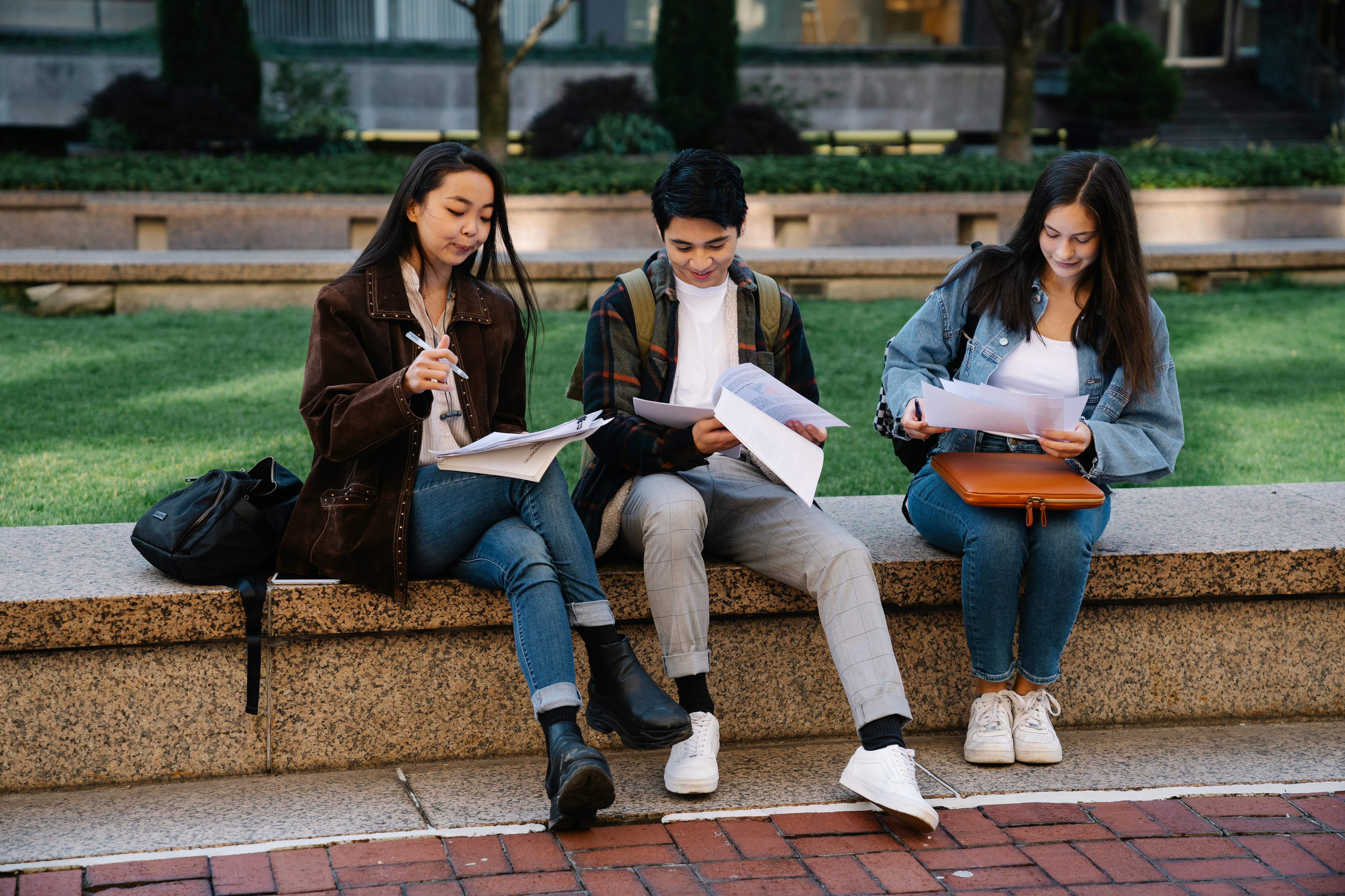 Students at a university