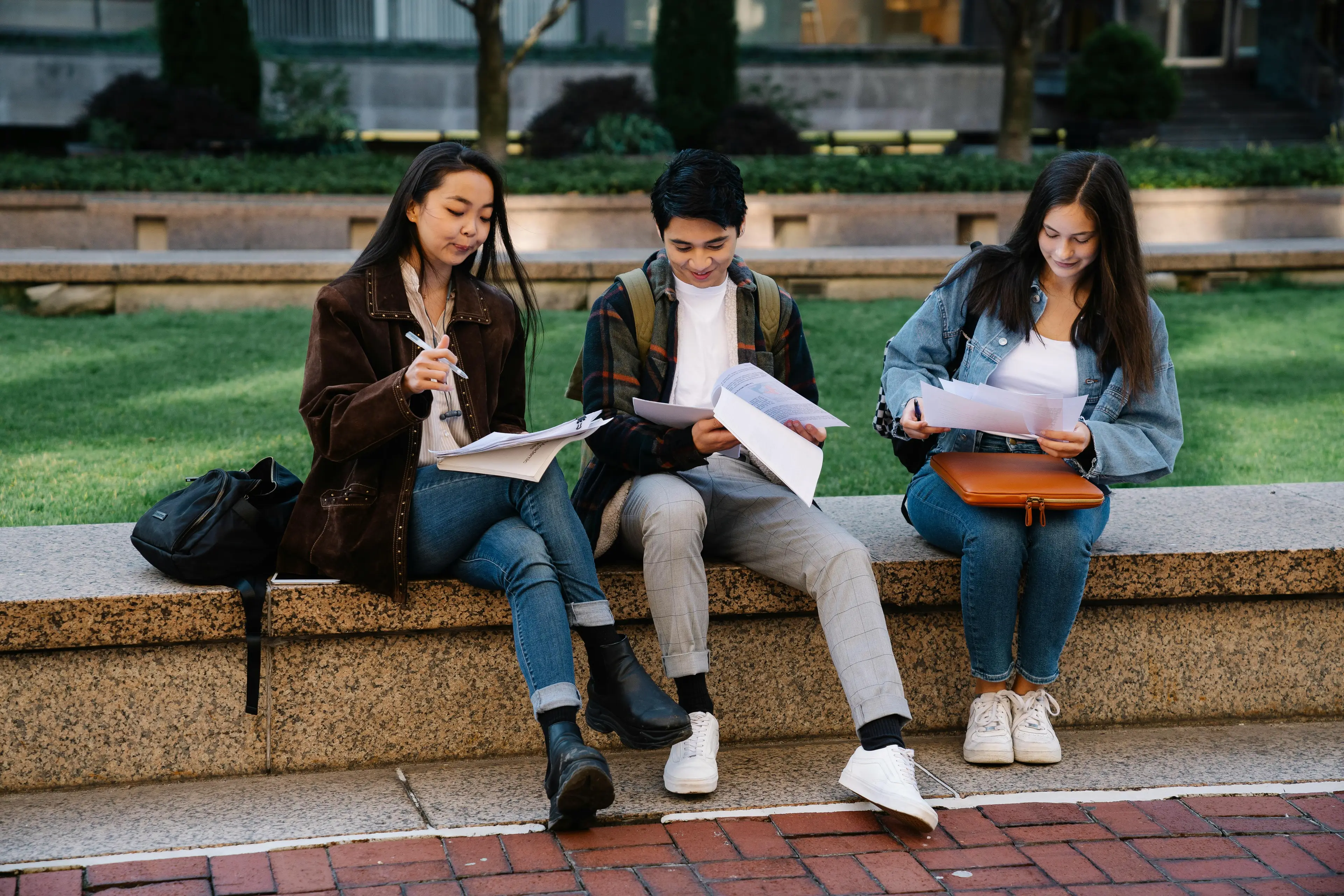 Students at a university