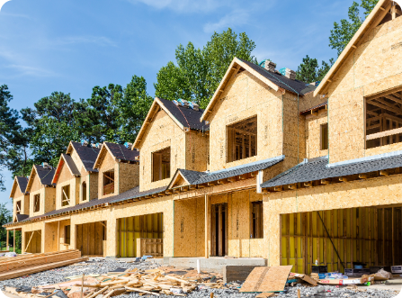 Townhomes under construction
