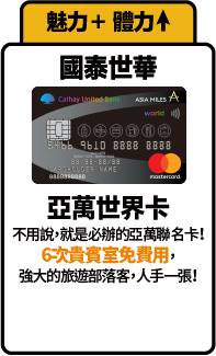 國泰世華 亞洲萬里通聯名世界卡